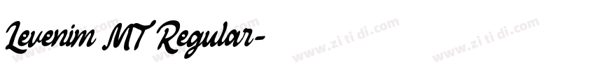 Levenim MT Regular字体转换